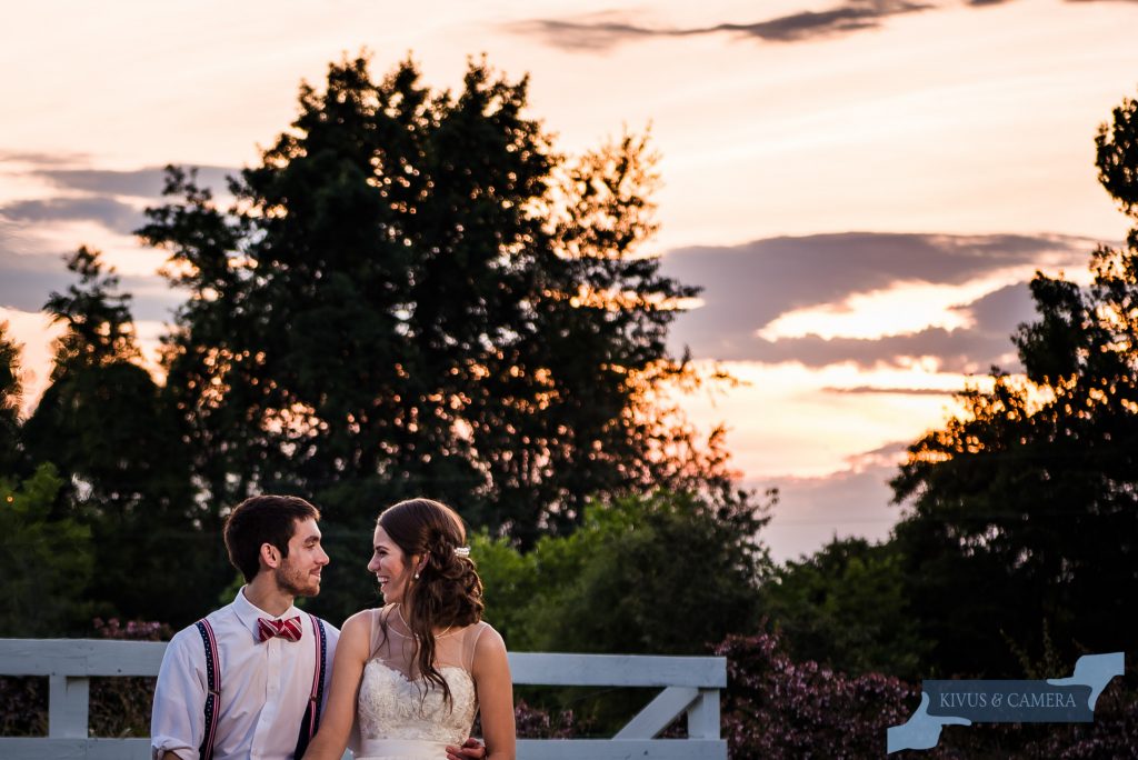 North Carolina sunset wedding photography