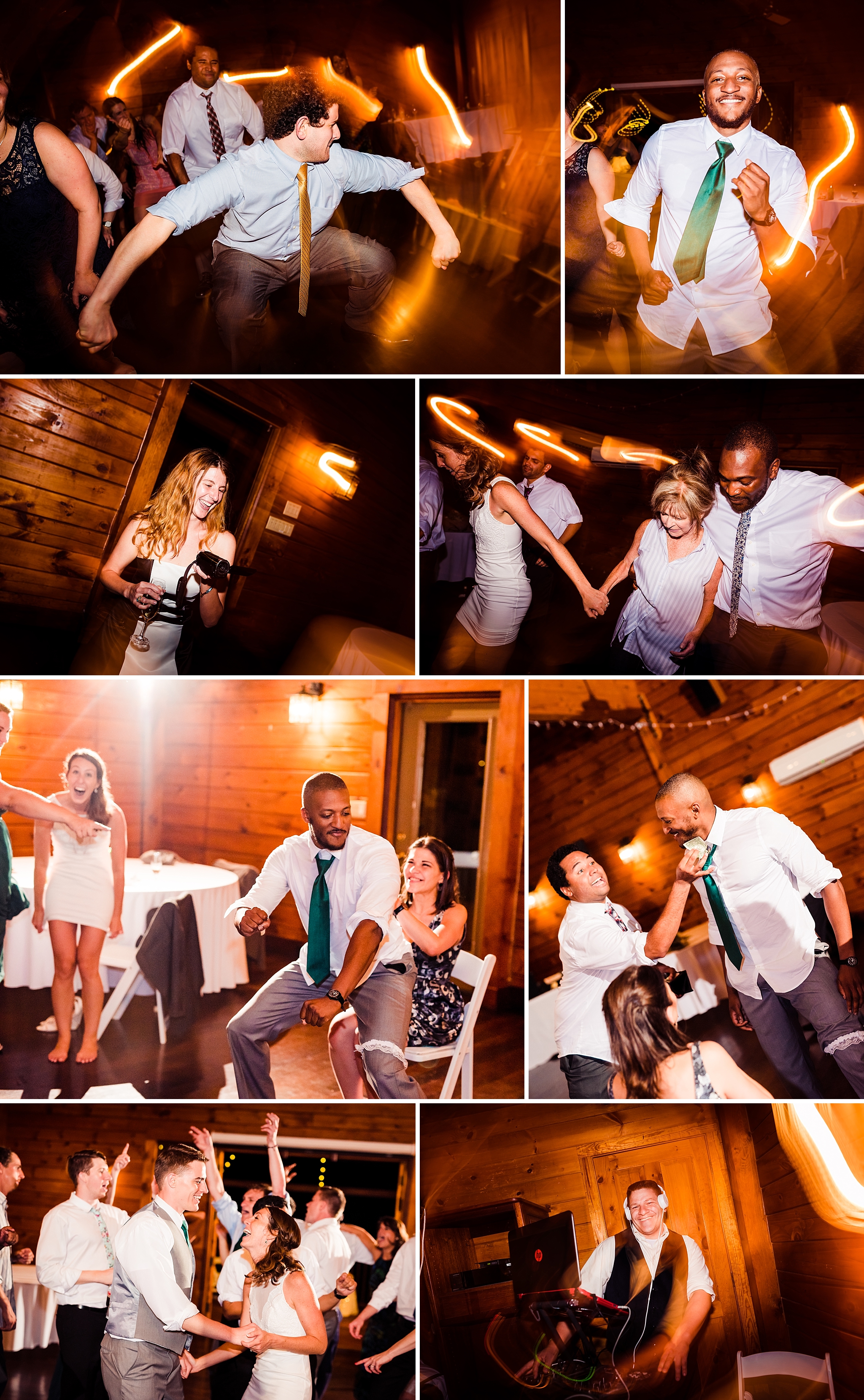 Fun wedding reception photos from a Barn at Valhalla wedding | by Raleigh wedding photographers