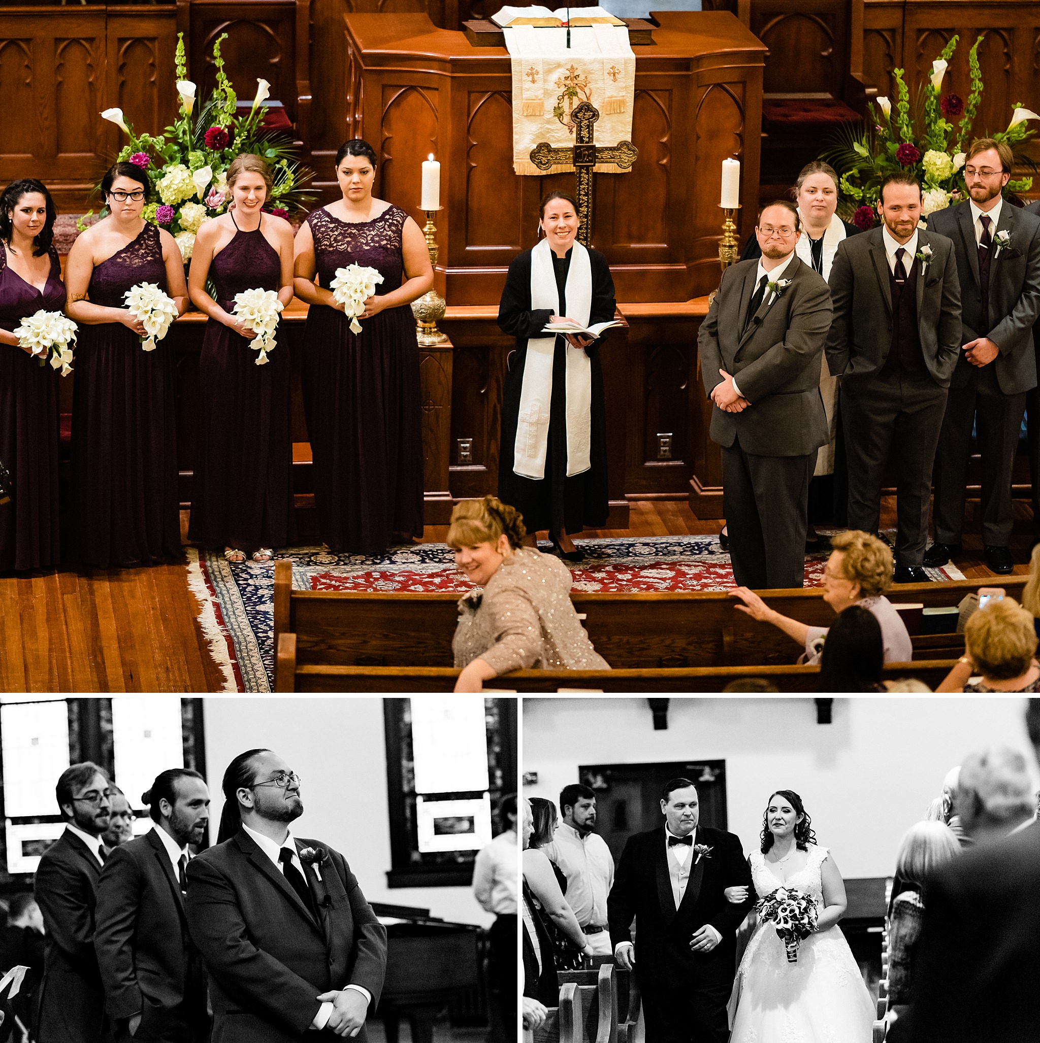 Trinity Avenue Presbyterian Church Wedding ceremony from Raleigh wedding photographers