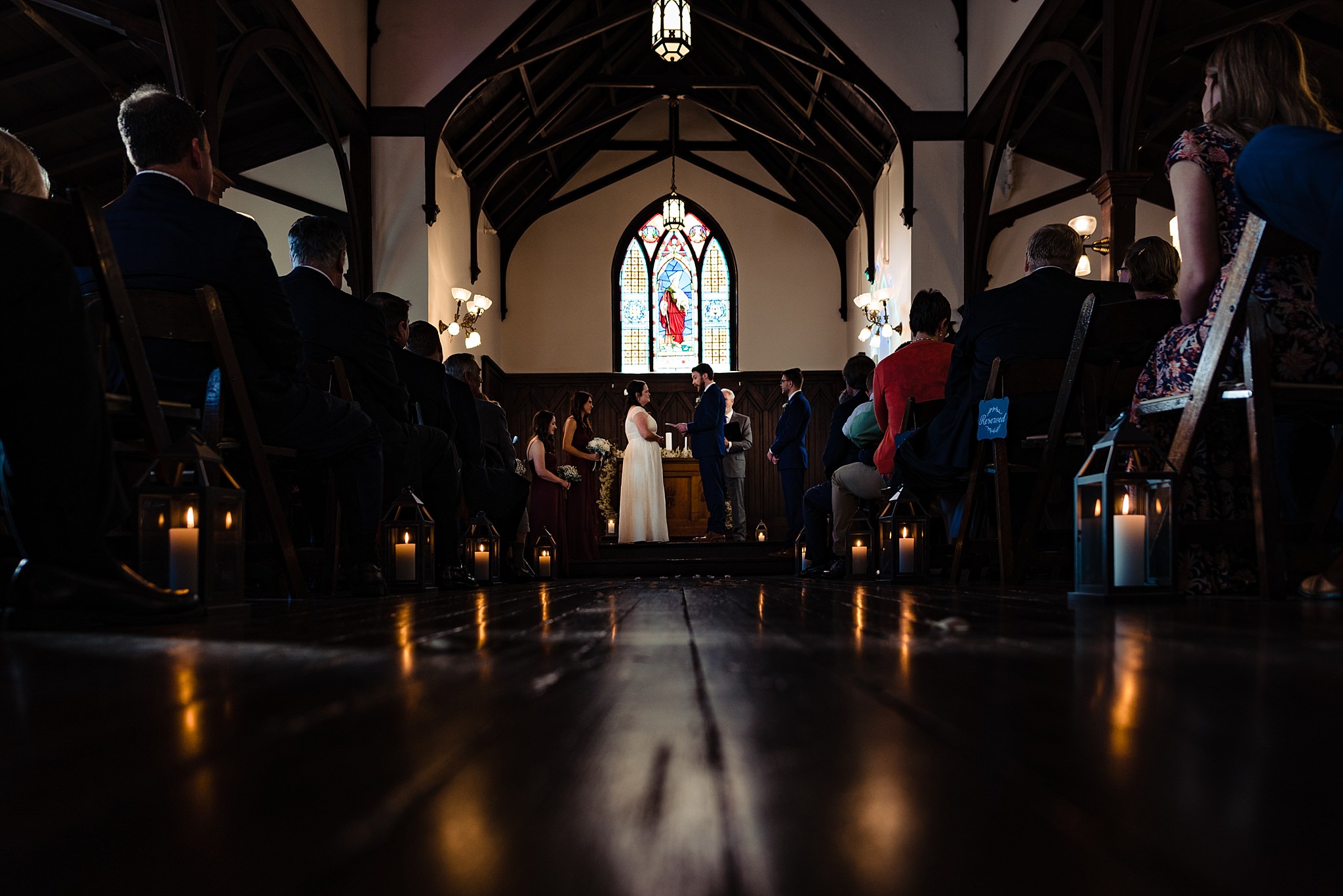 All Saints Chapel Raleigh Wedding ceremony photo by Raleigh wedding photographers