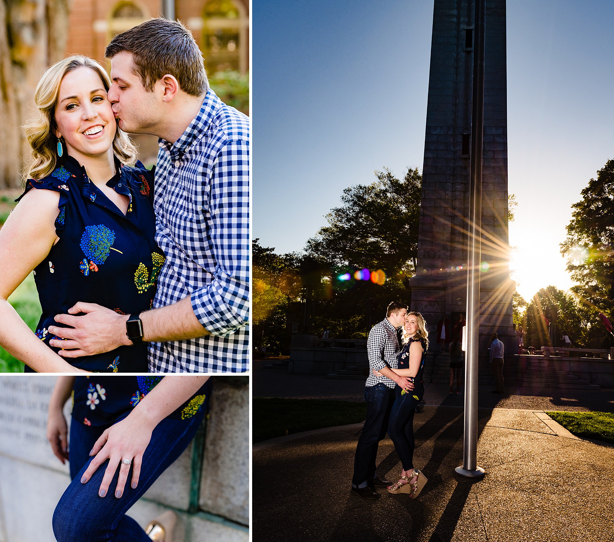 Downtown Raleigh engagement photographers