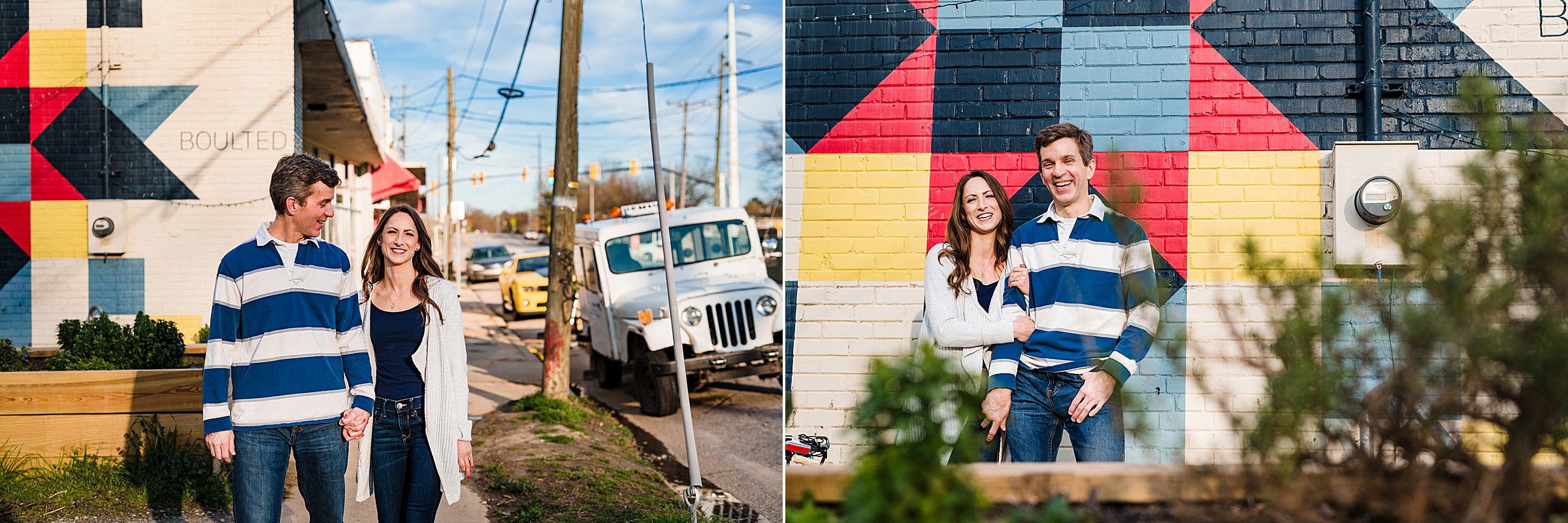 Colorful Raleigh Engagement Photos, Boulted Bread