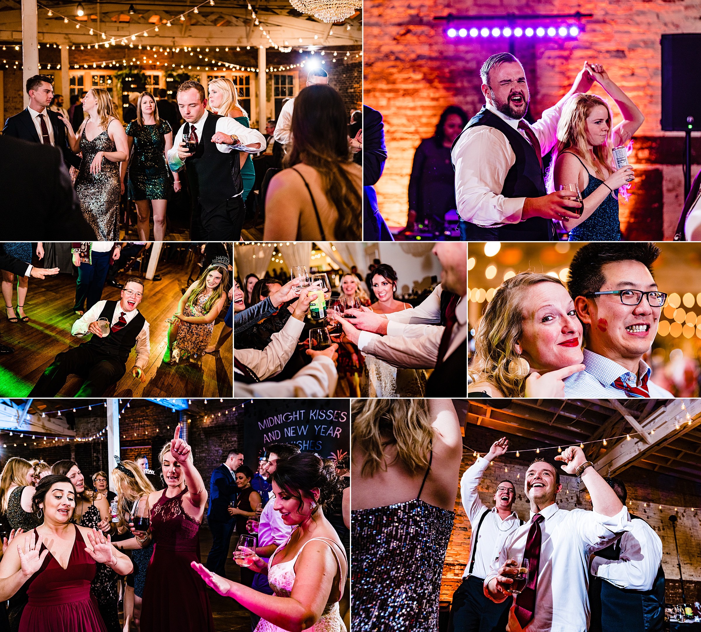 Wedding reception dancing at the Stockroom at 230 from Raleigh wedding photographers