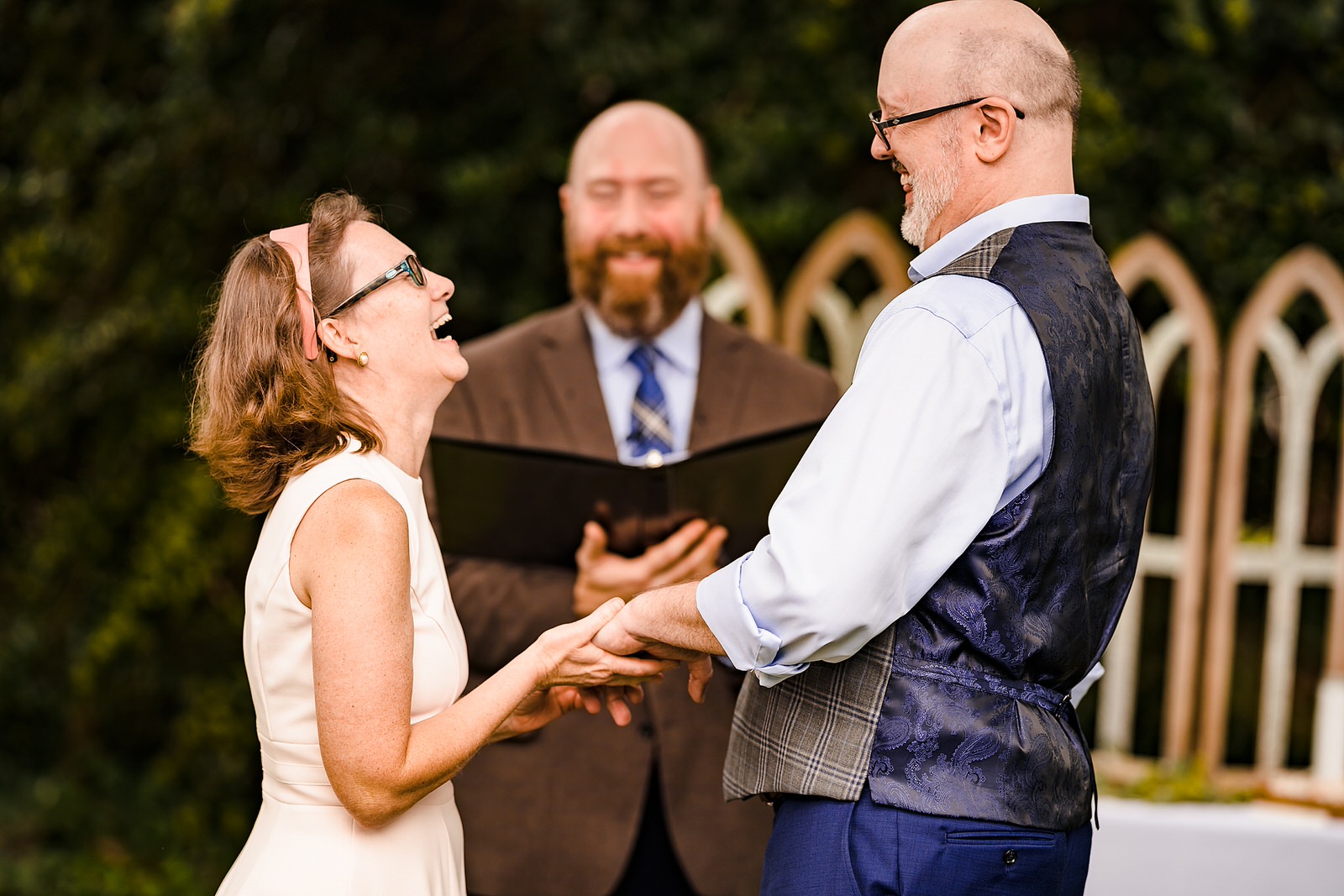 The best wedding ceremonies include laughter