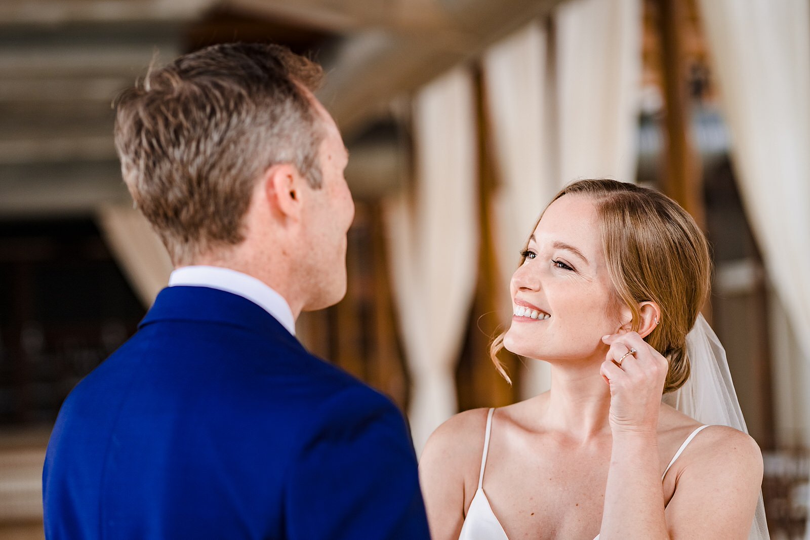 Groom's reaction during first look will have you smiling!