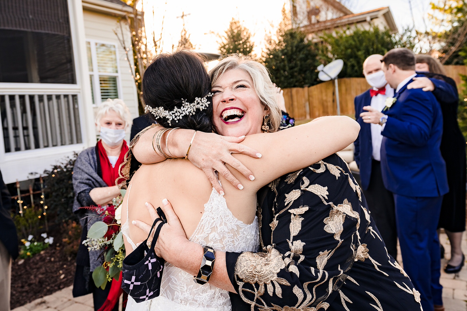 Who are you going to hug first after your wedding ceremony?
