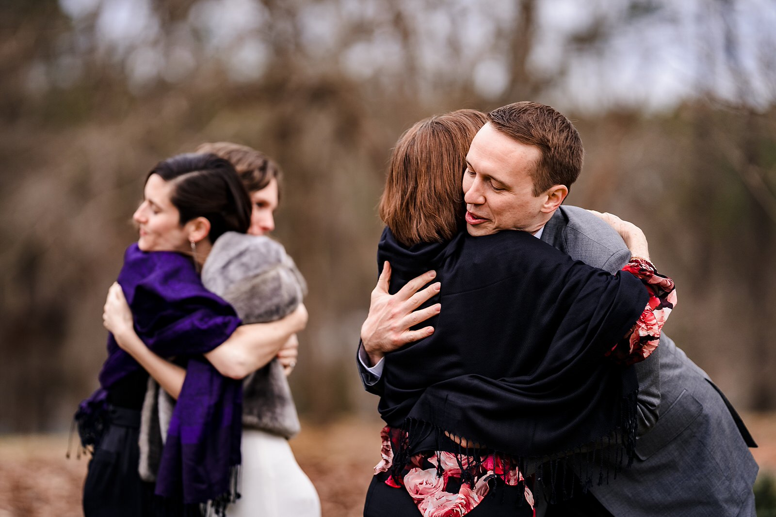 I love all the hugs after a wedding