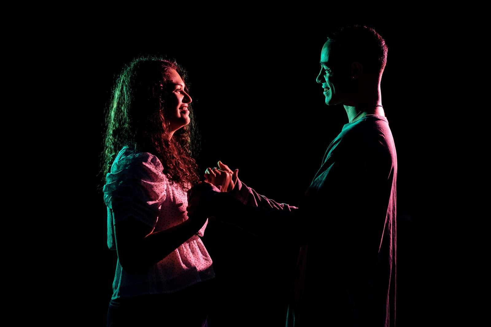 Dramatic after dark engagement photos are Kivus & Camera's specialty!