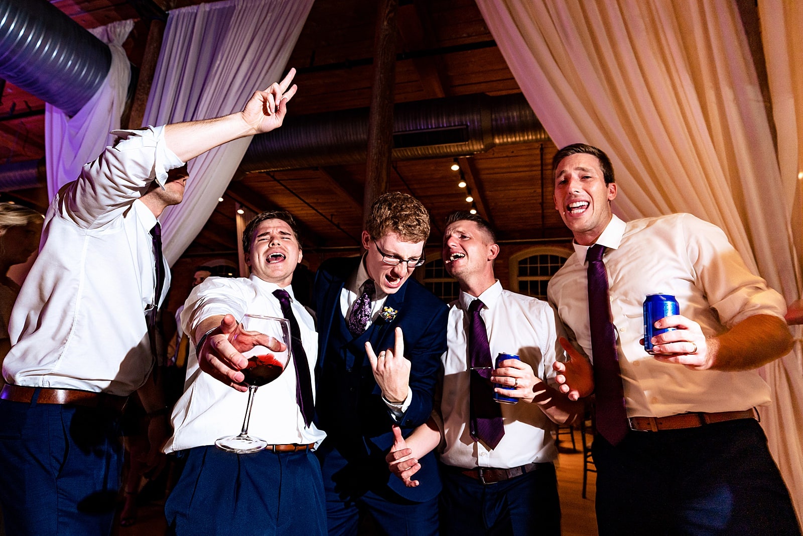When your groomsmen break into Backstreet Boys serenades, you know it's a fun wedding