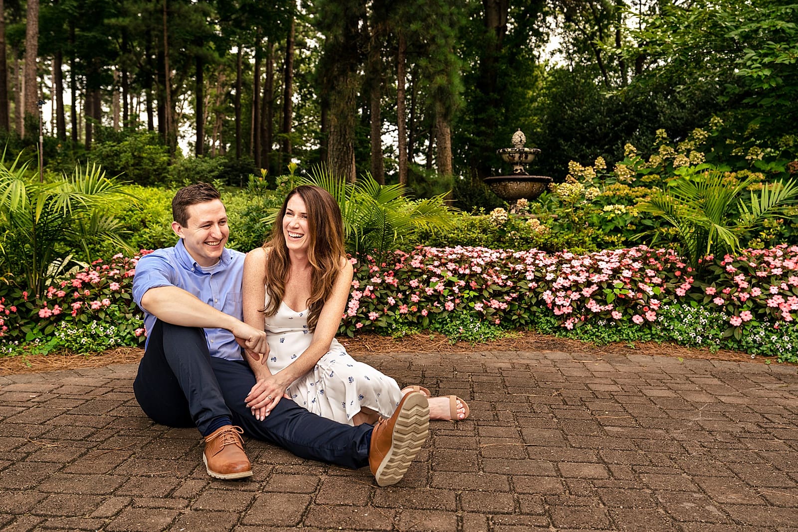 Raleigh engagement photographer with colorful images