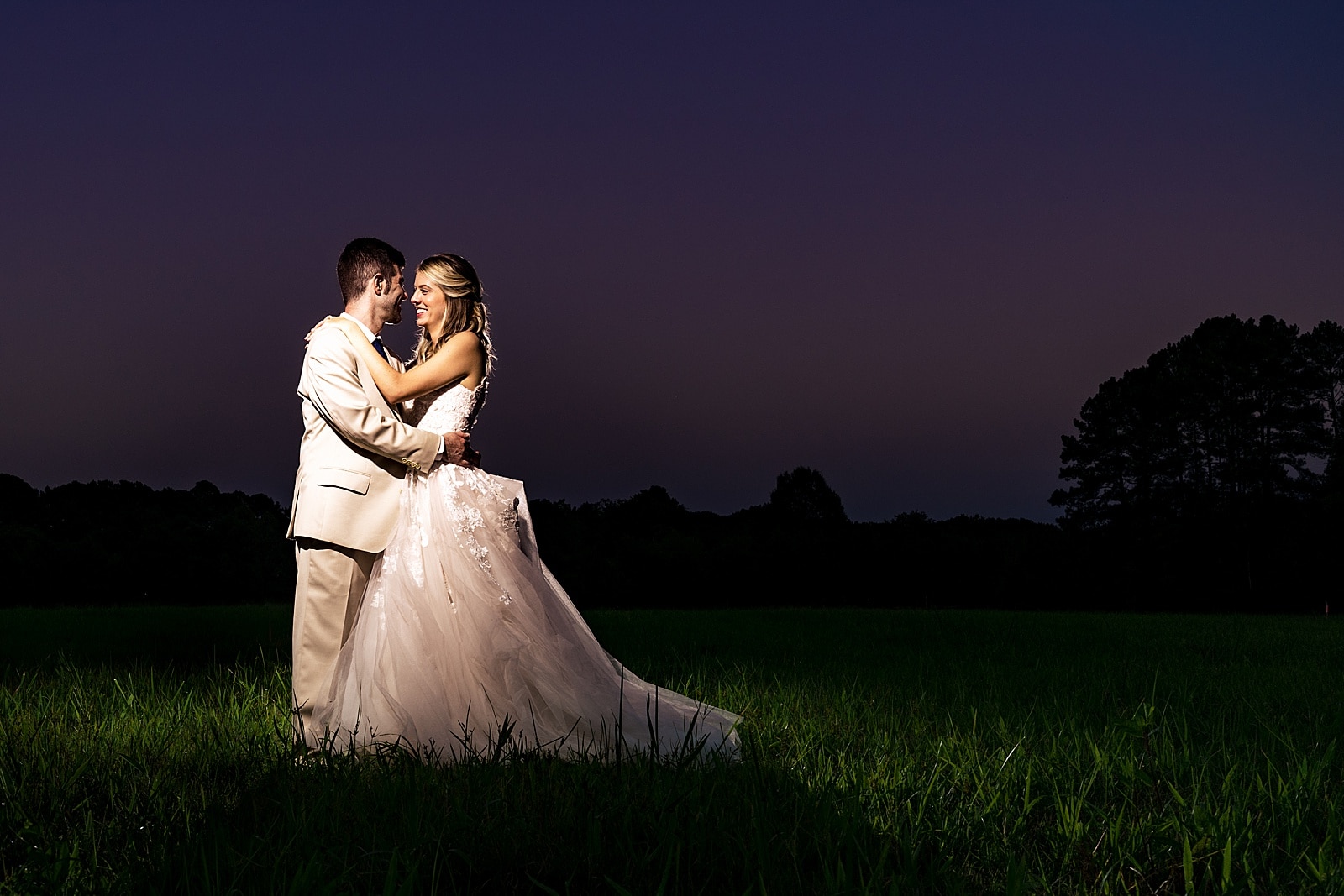 blue hour is a must on your wedding day