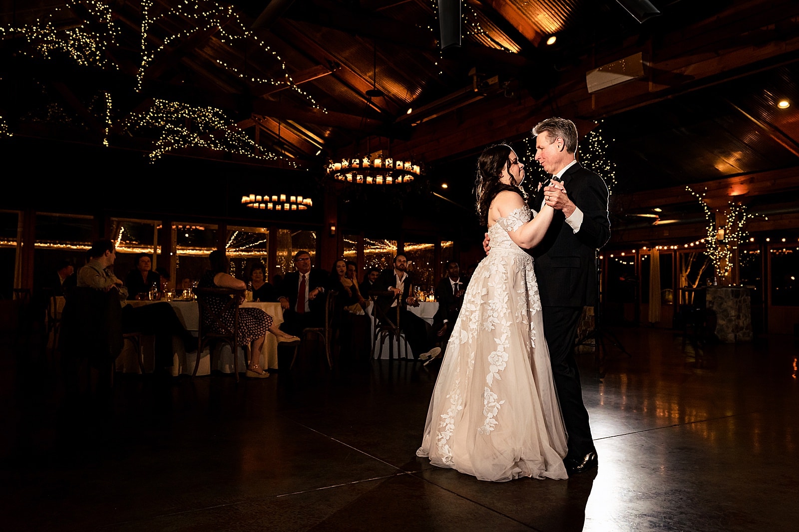 Father daughter dance at the Angus Barn