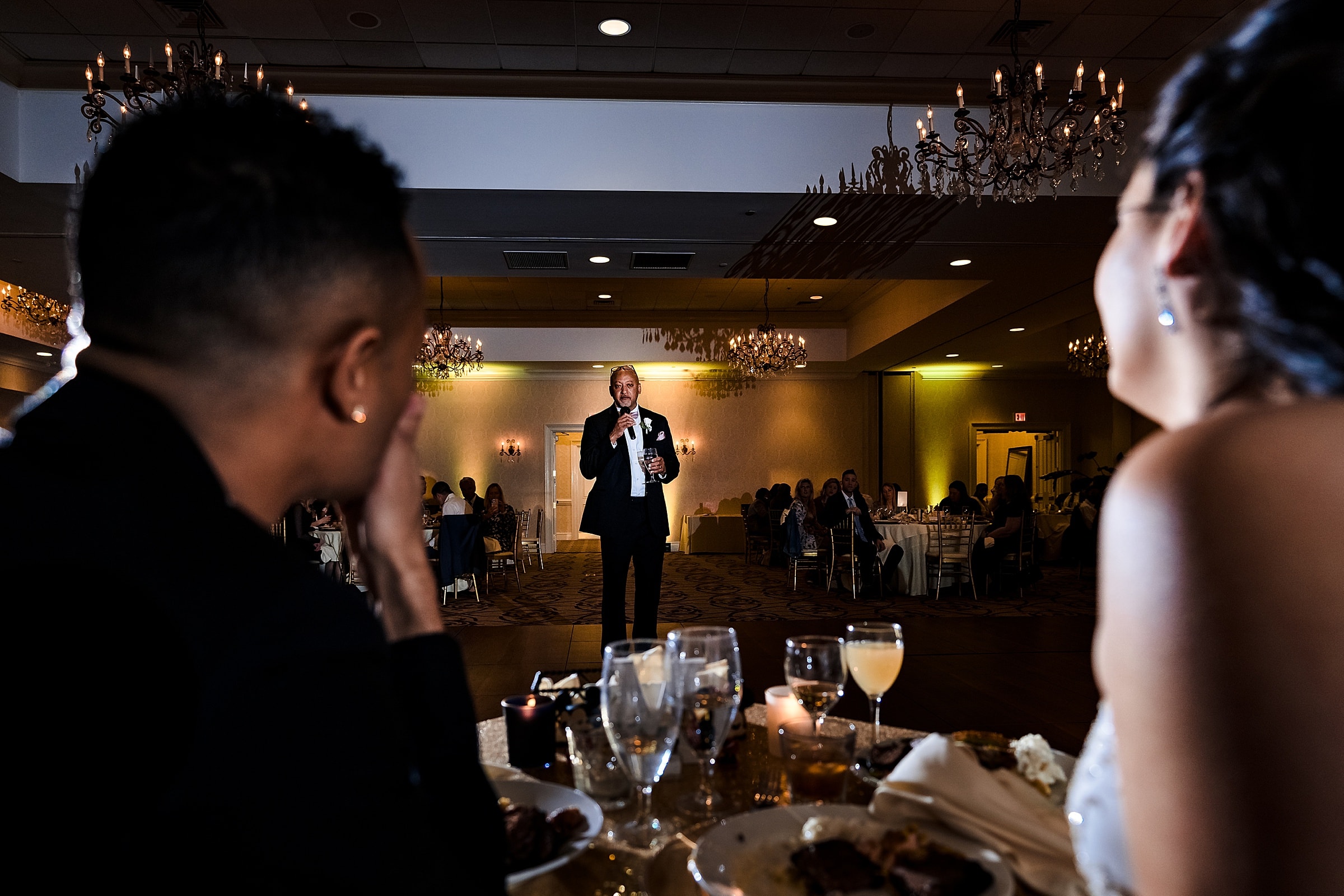 Emotional wedding toasts at a Brier Creek wedding | photos by Kivus & Camera