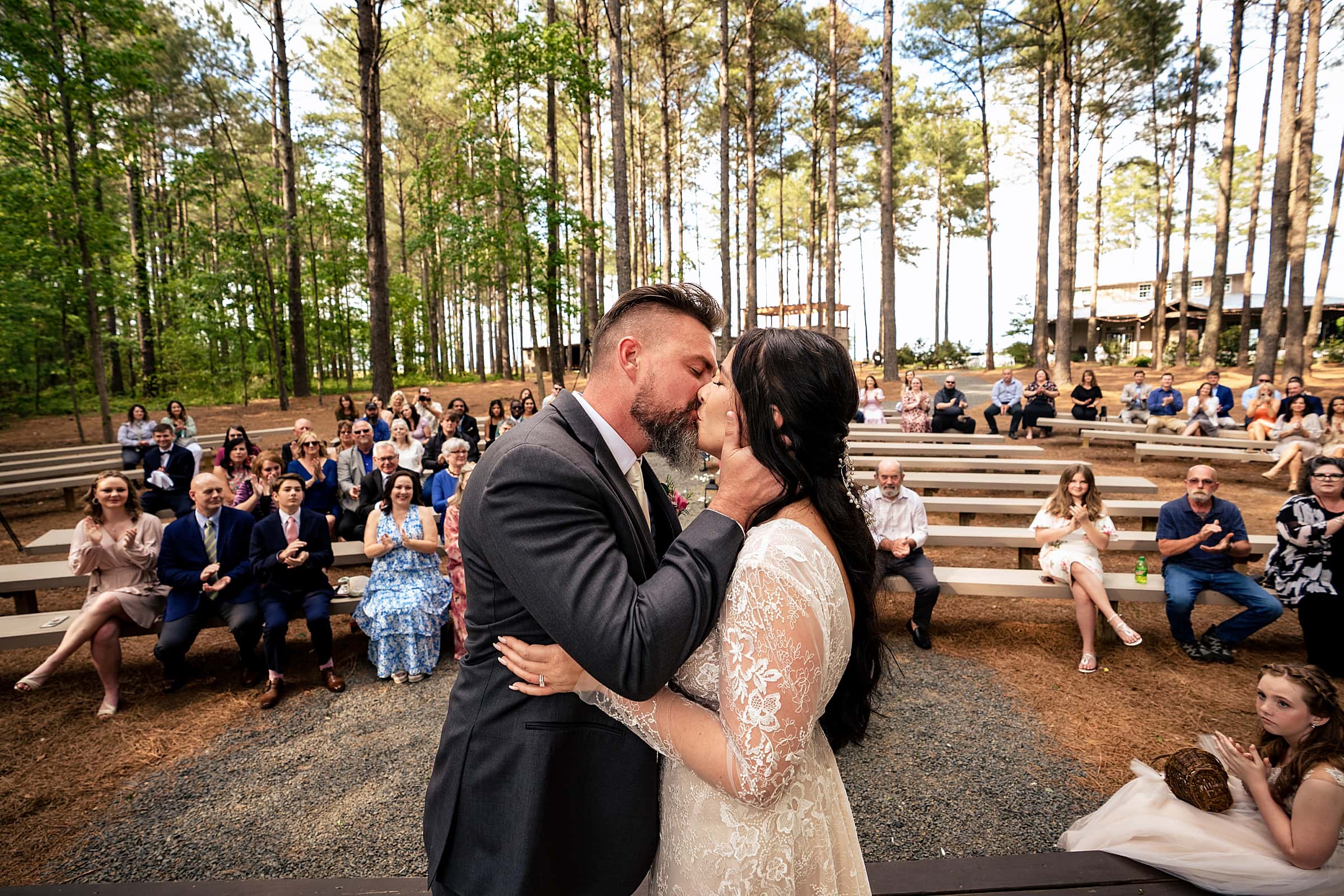 outdoor chapel for a North Carolina Vineyard Wedding Ceremony