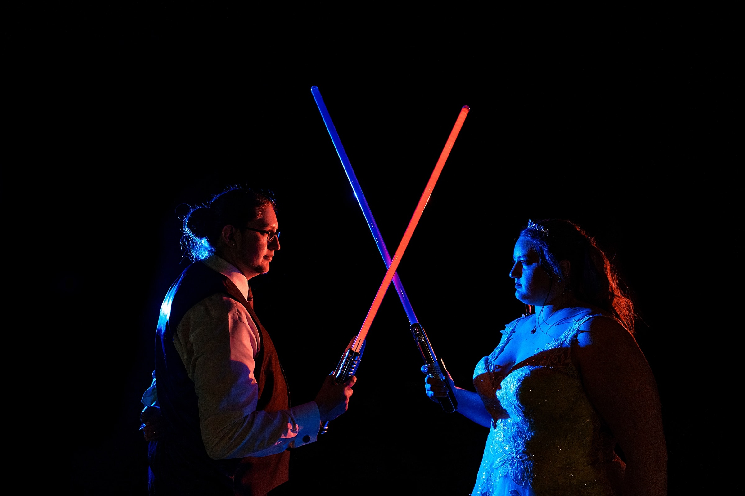 Star Wars wedding portraits at a Star themed wedding in NC | kivusandcamera.com