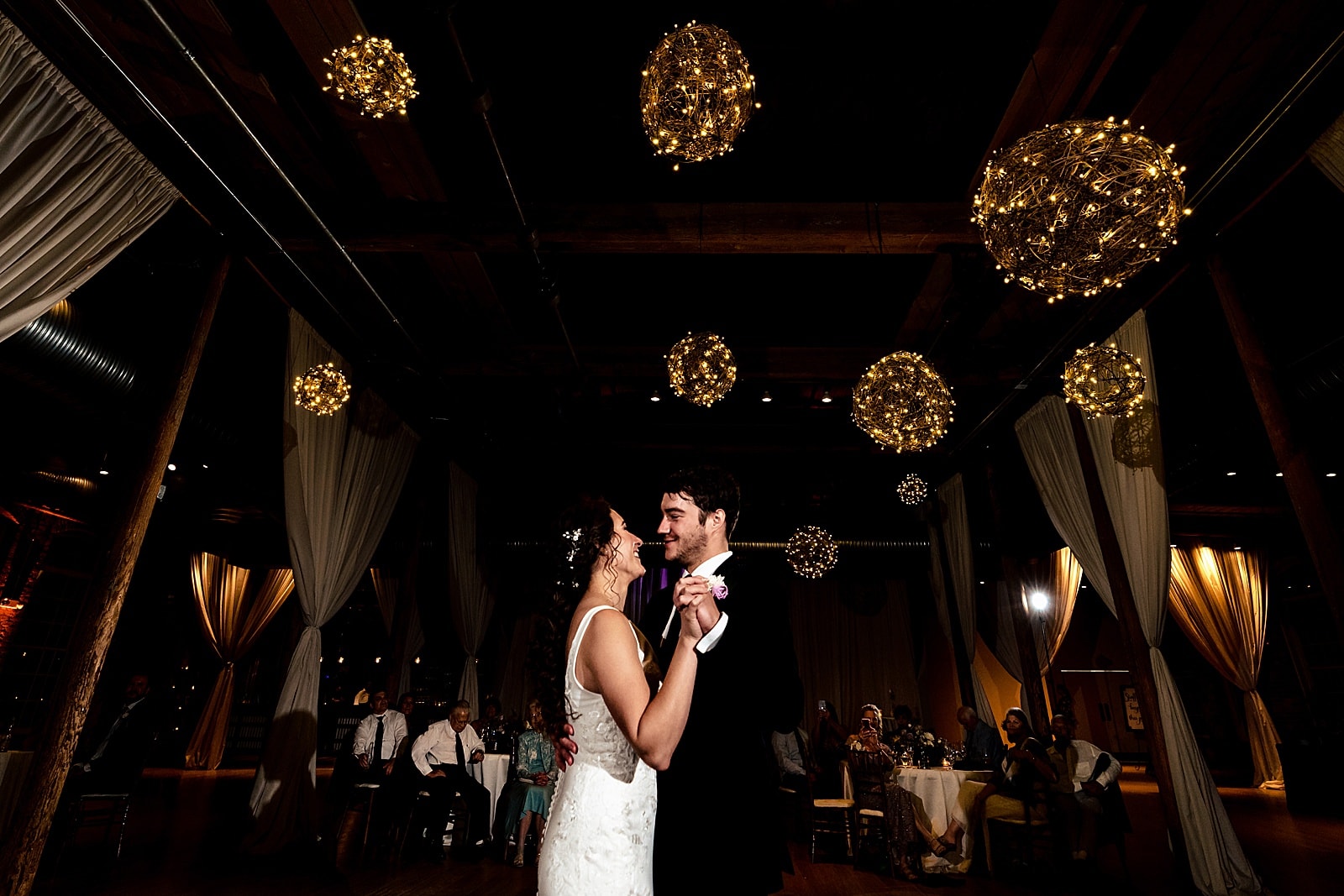 Fun reception moments | downtown durham wedding at the cotton room, images by Kivus & Camera