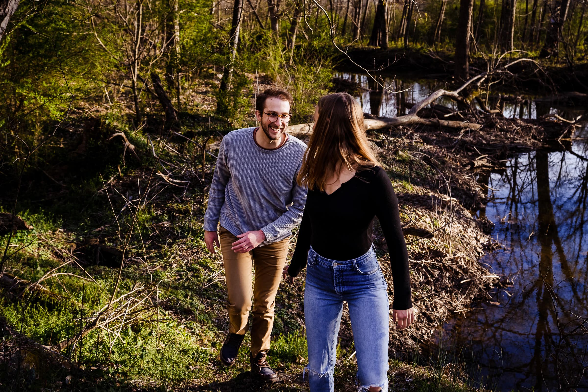check out nearby nature parks for your engagement photos | photos by Kivus & Camera, Durham, NC wedding photographer