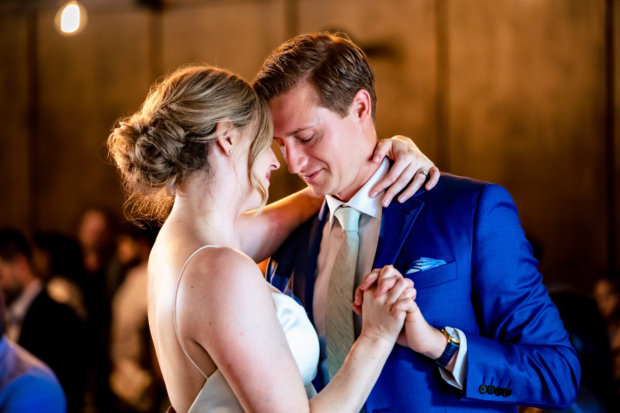 newlyweds enjoy their first dance at The Grove at City Market | photo by Kivus & Camera