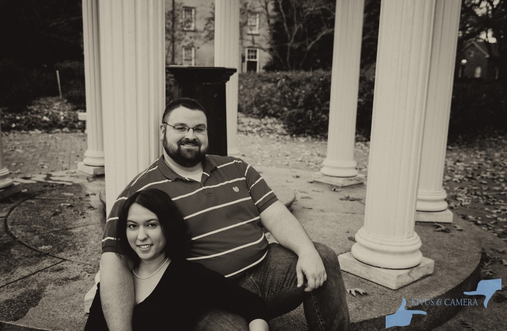 Engagement photos at the Old Well