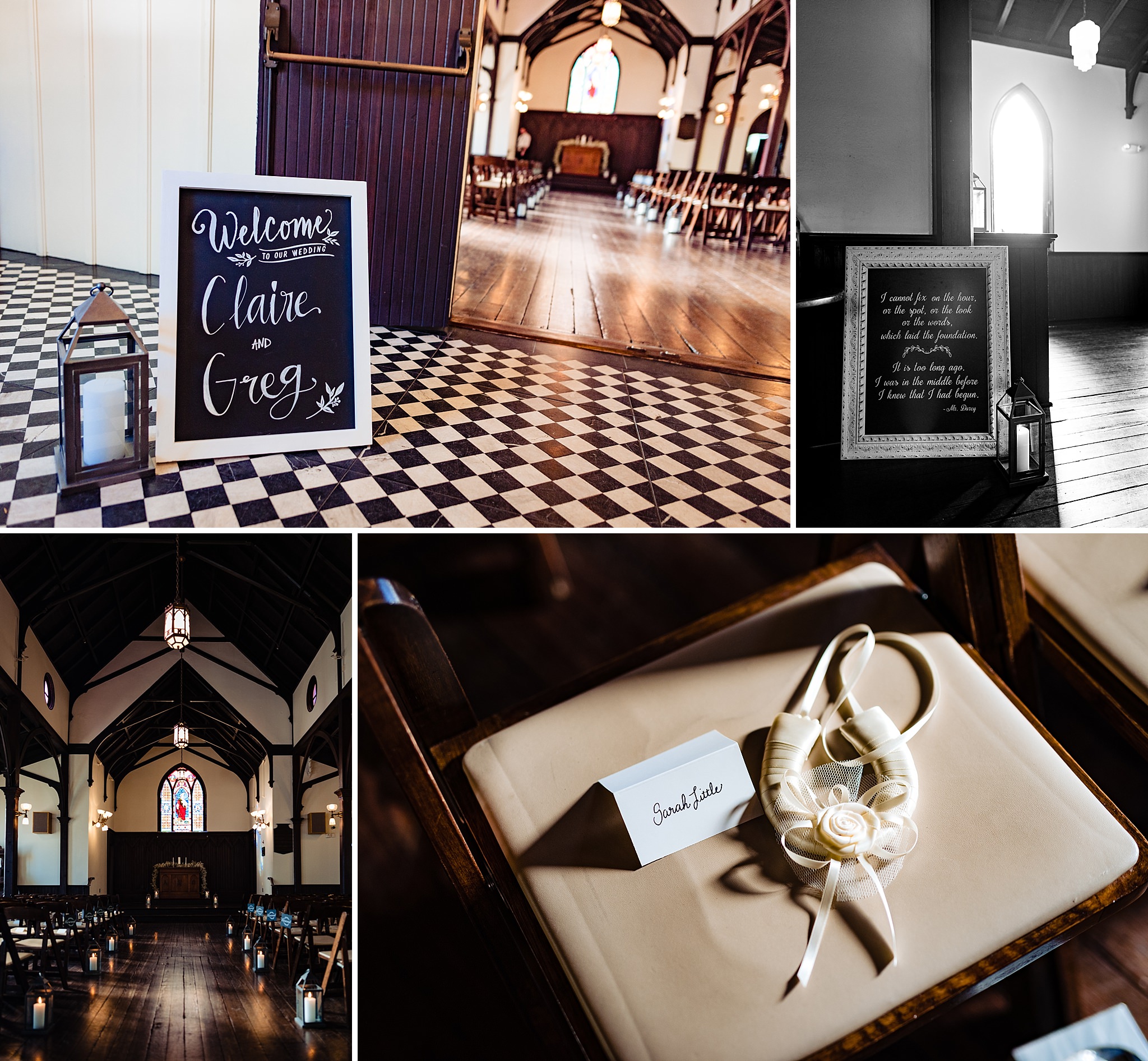 All Saints Chapel Raleigh Wedding ceremony details
