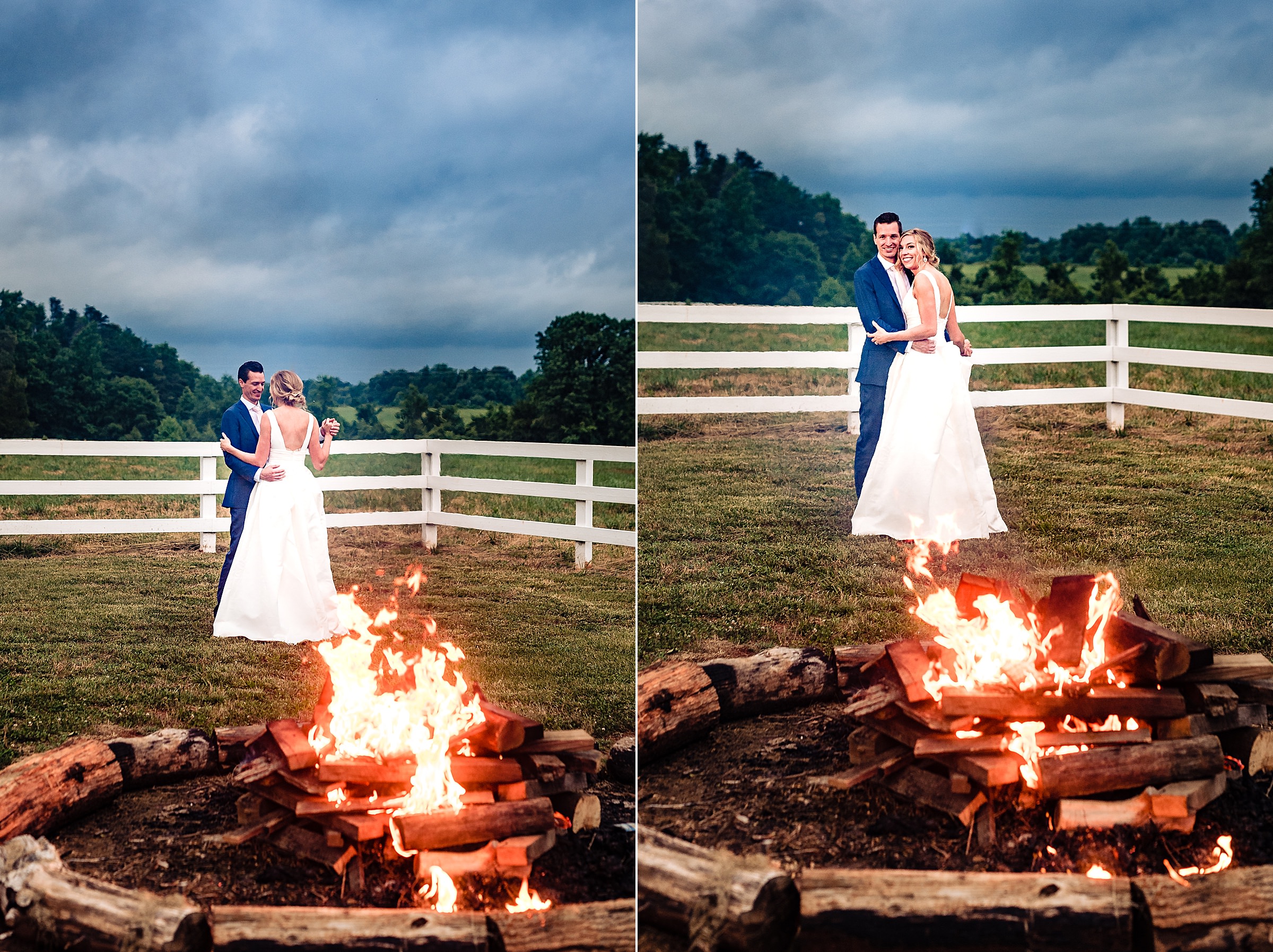 Bonfire Portrait | Merry Hill Wedding, Rain wedding, Rainy wedding, North Carolina Wedding Photographers, Fun Wedding photos, wedding in the rain | kivusandcamera.com