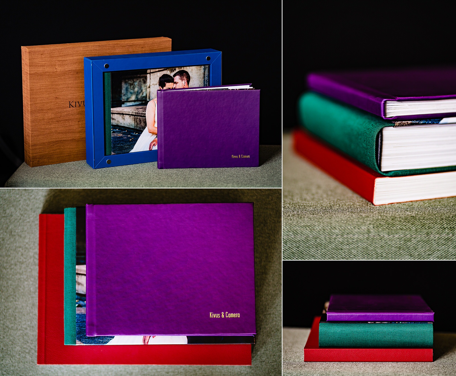 Wedding albums from Kivus and Camera to show one way to backup my wedding photos