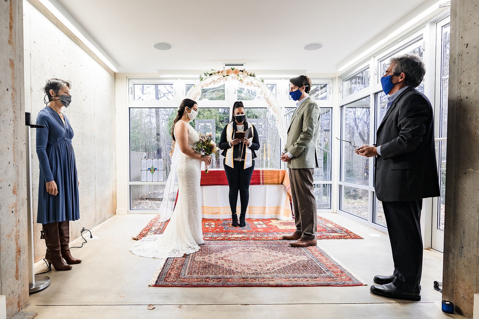 Covid meant couples were flexible with their weddings - J&K got married in the bride's basement!