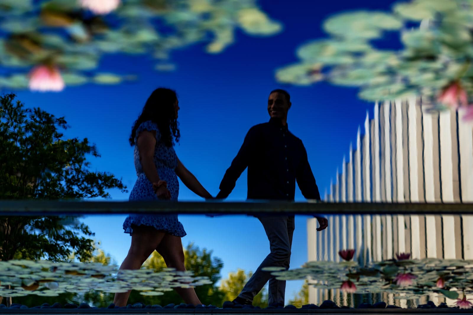 North Carolina Museum of Art park is perfect for engagement photos