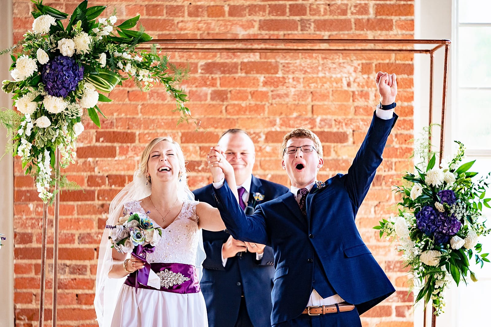 This couple is ecstatic to be married