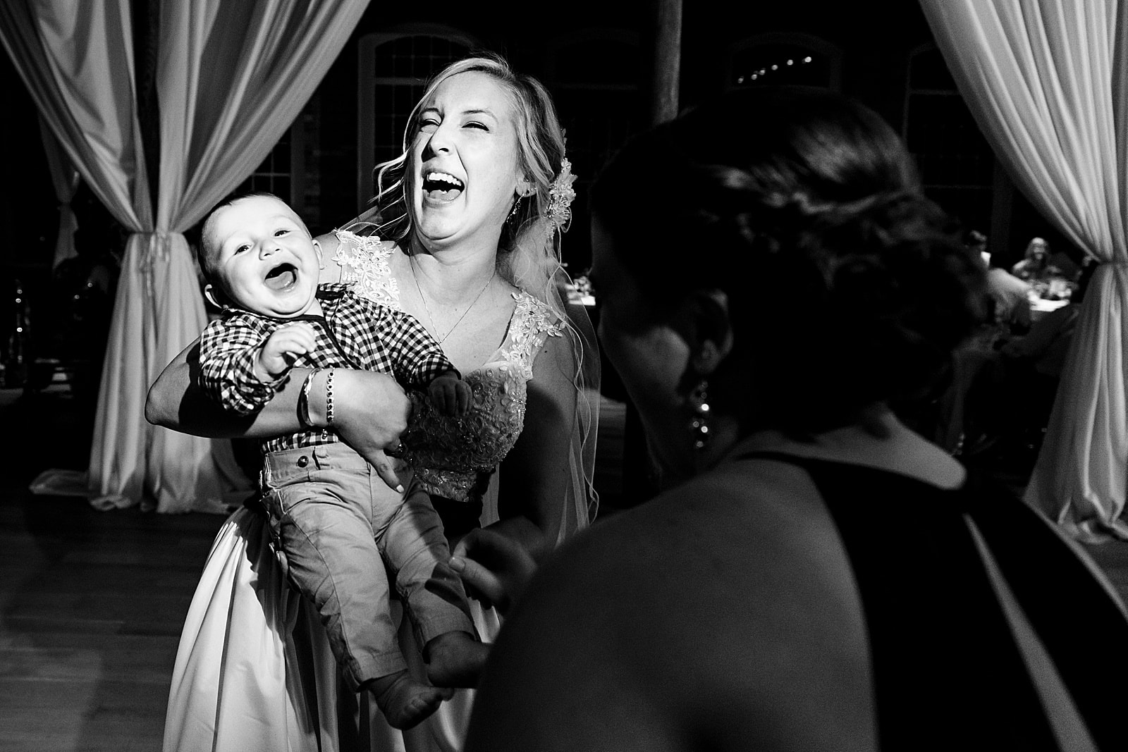 Kids at weddings make for lots of fun and smiles. 