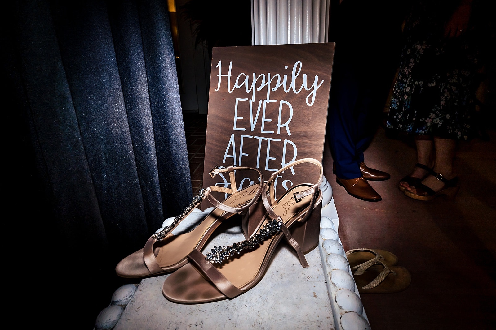 shoes on the edges of the dance floor are always a good indicator of an awesome dance party