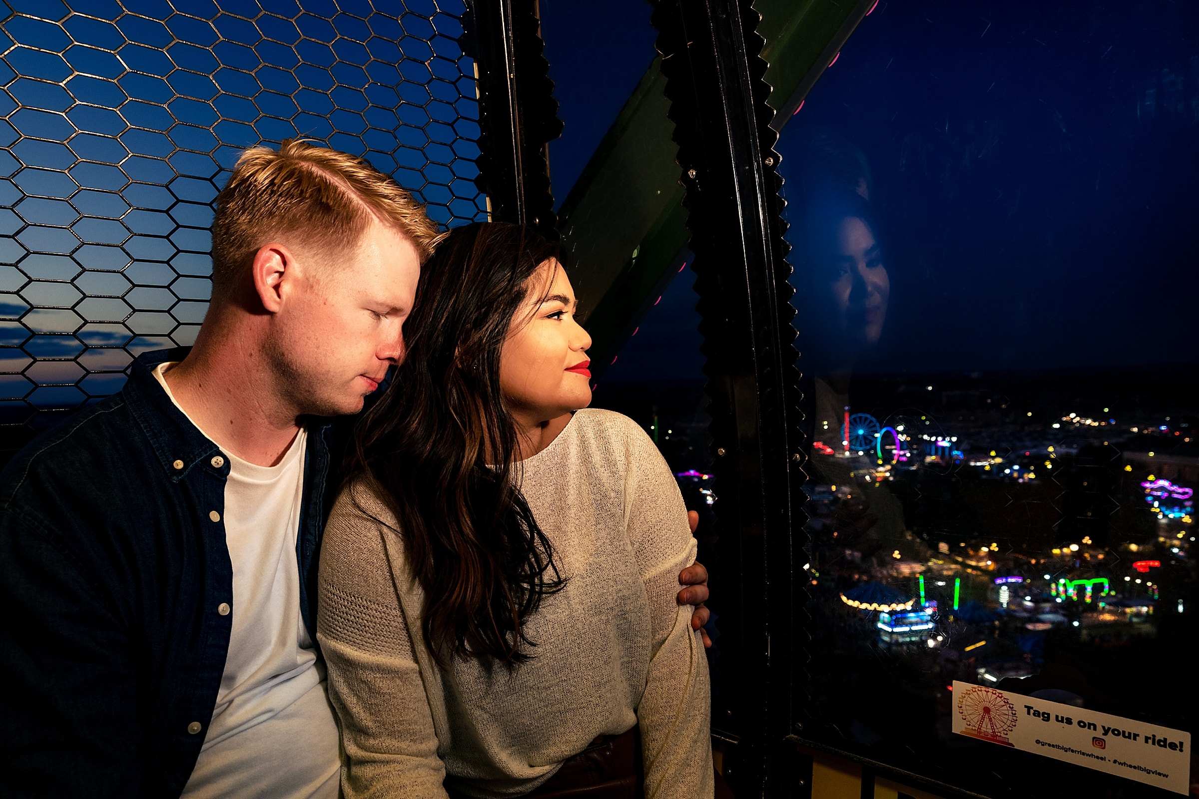 NC State Fair Engagement photos are some of the most fun - you can get on the ferris wheel