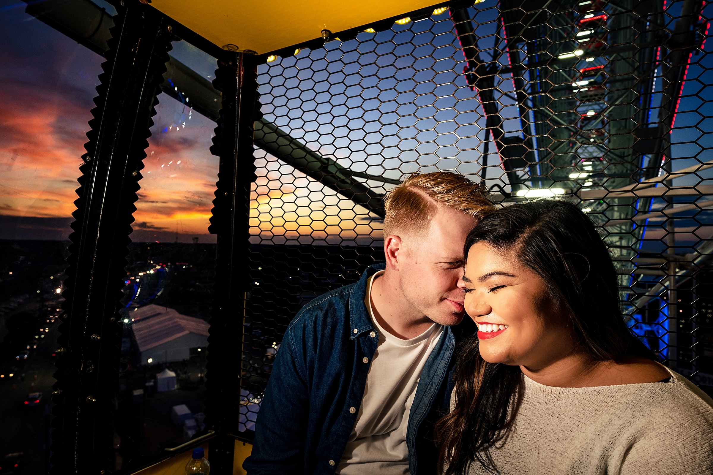 NC State Fair Engagement photos are some of the most fun - you can get on the ferris wheel