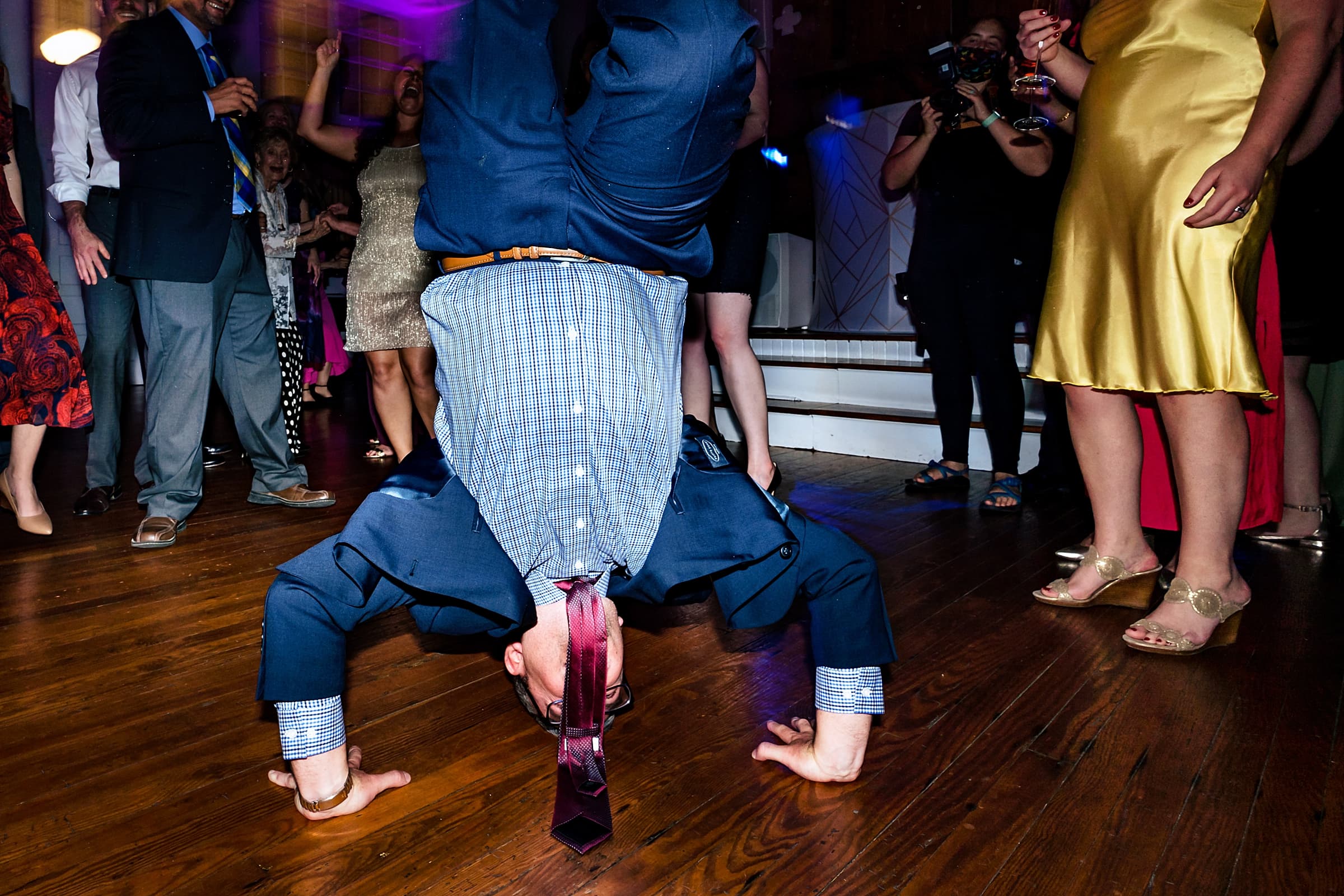 Are you inviting friends to your wedding who will do headstands on the dancefloor?