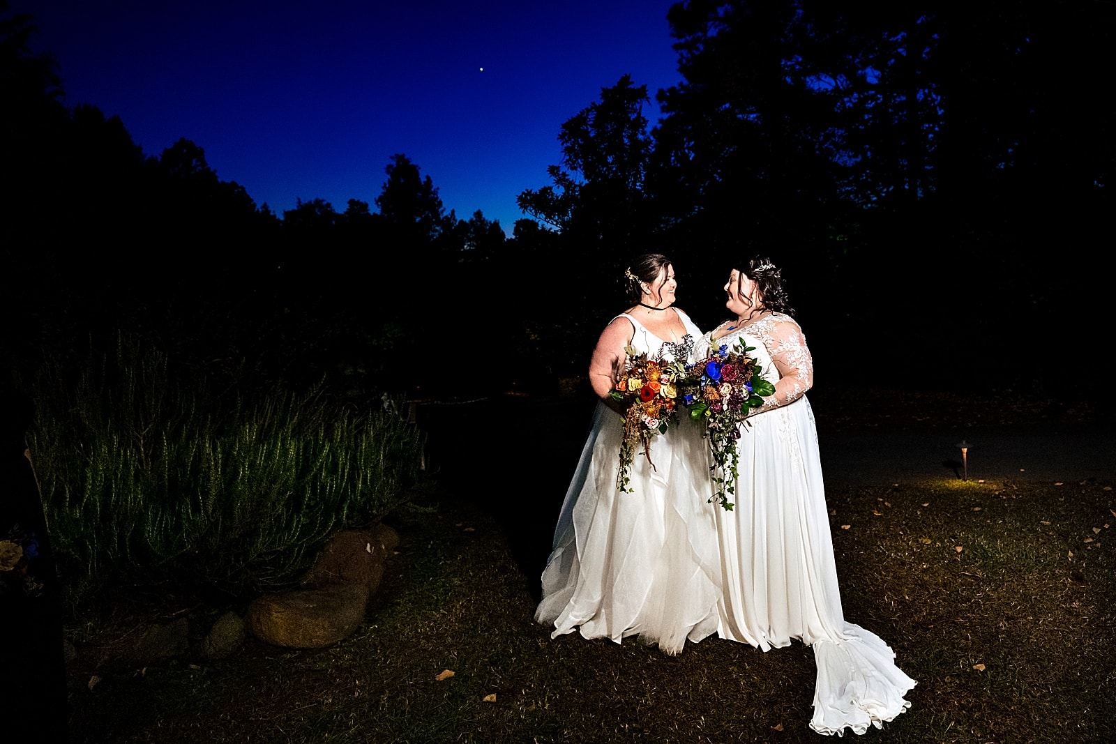 Halloween wedding at Museum of Life and Science in Durham