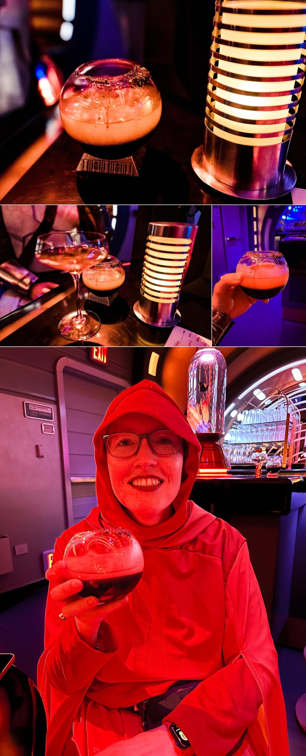 drinks at the Halcyon's lounge at the Star Wars Hotel