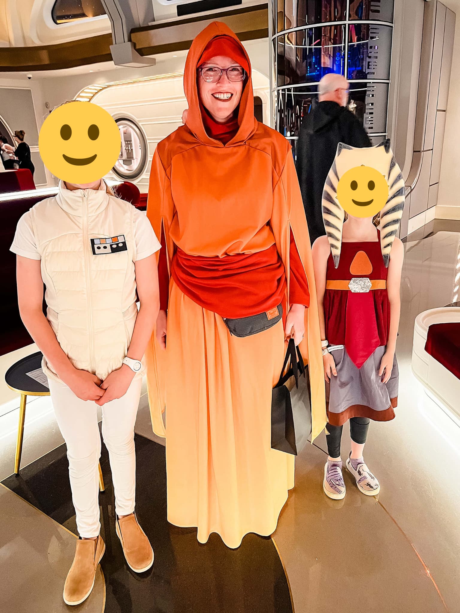 Guests are encouraged to wear costumes on the Galactic Starcruiser