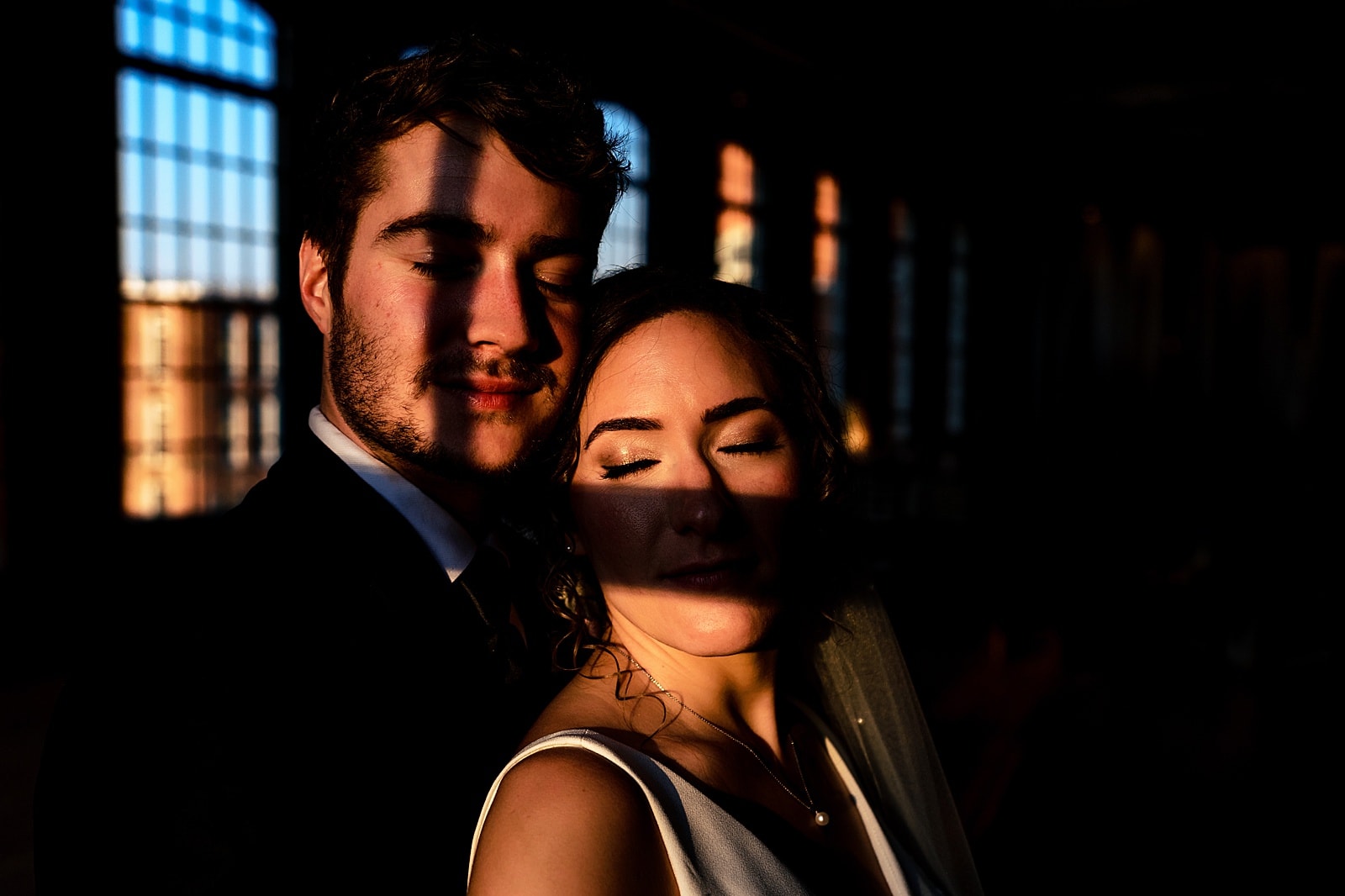 Wedding day portraits in Downtown Durham at the Cotton Room | images by Kivus & Camera