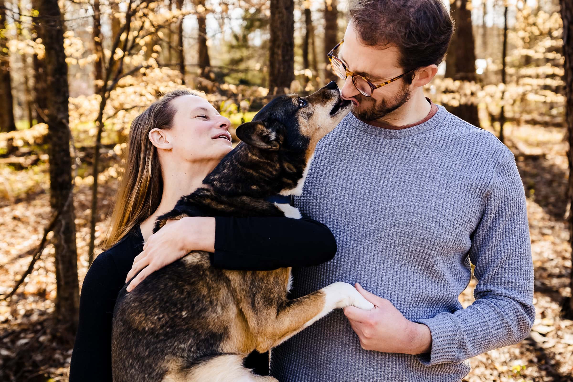 obviously bring your dog to your engagement photo session! Photo by Kivus & Camera