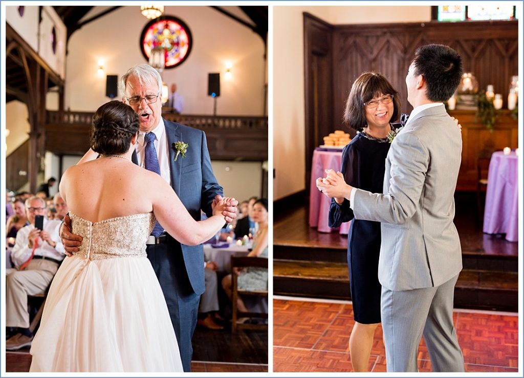 Parent dances at wedding
