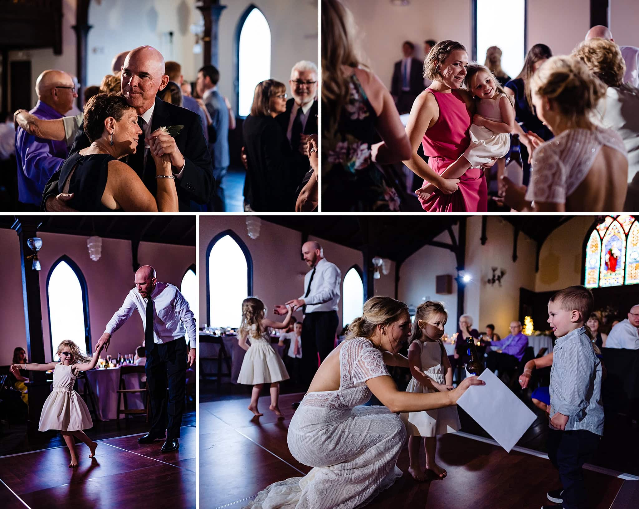 Fun wedding reception