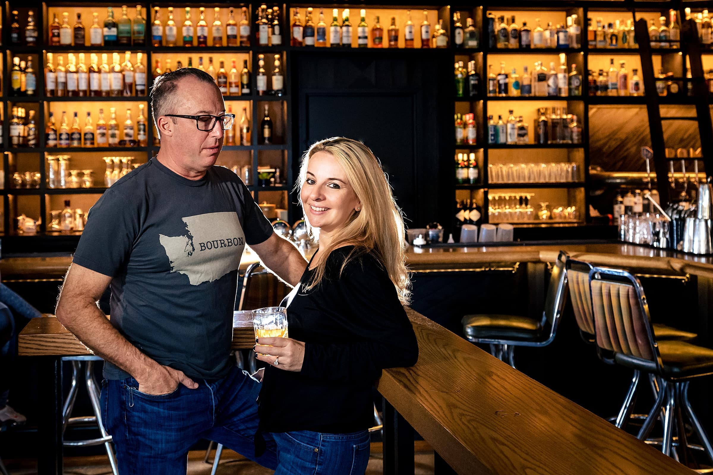 Raleigh bar crawl engagement photos
