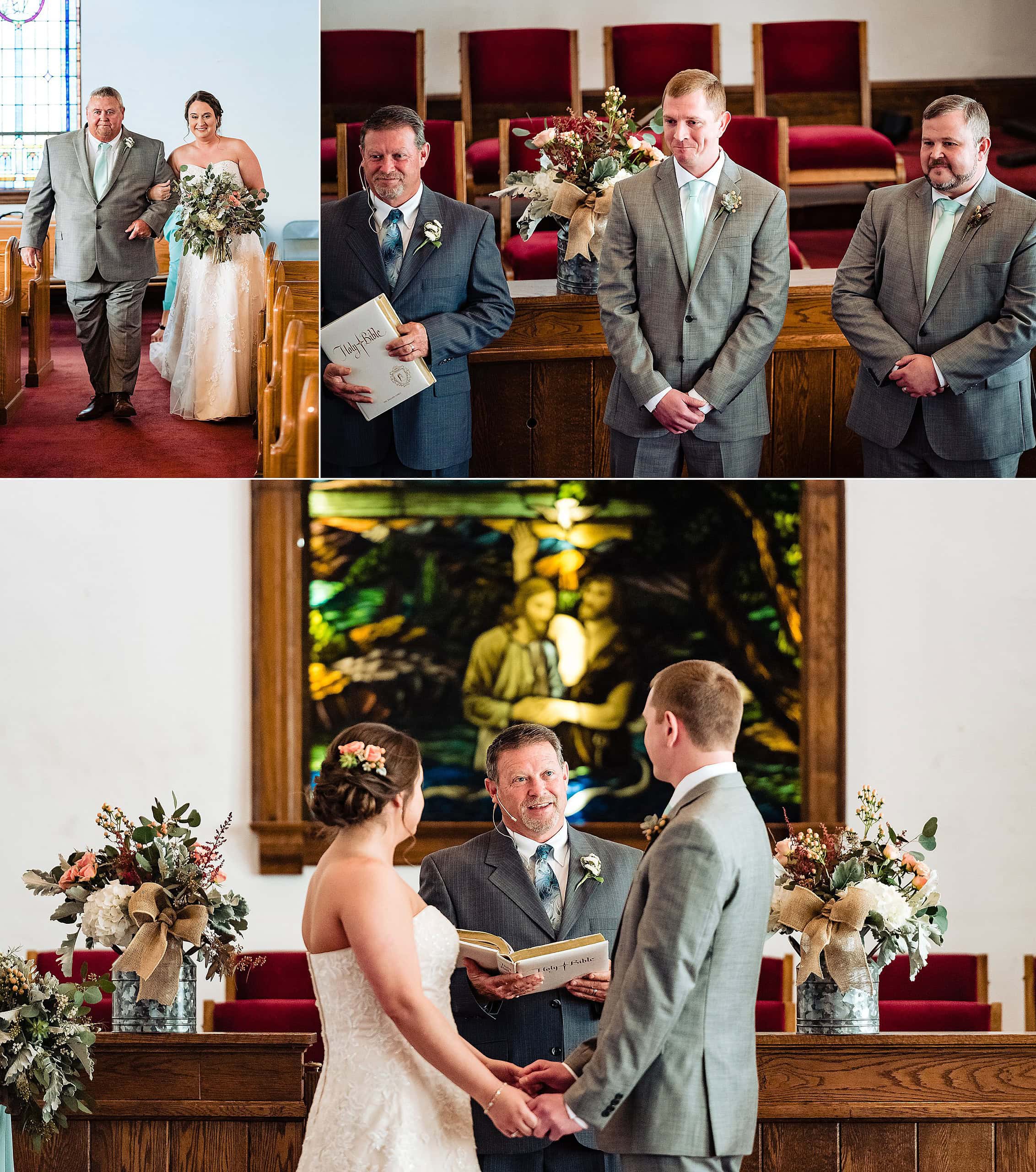 First Baptist Church Mebane wedding ceremony