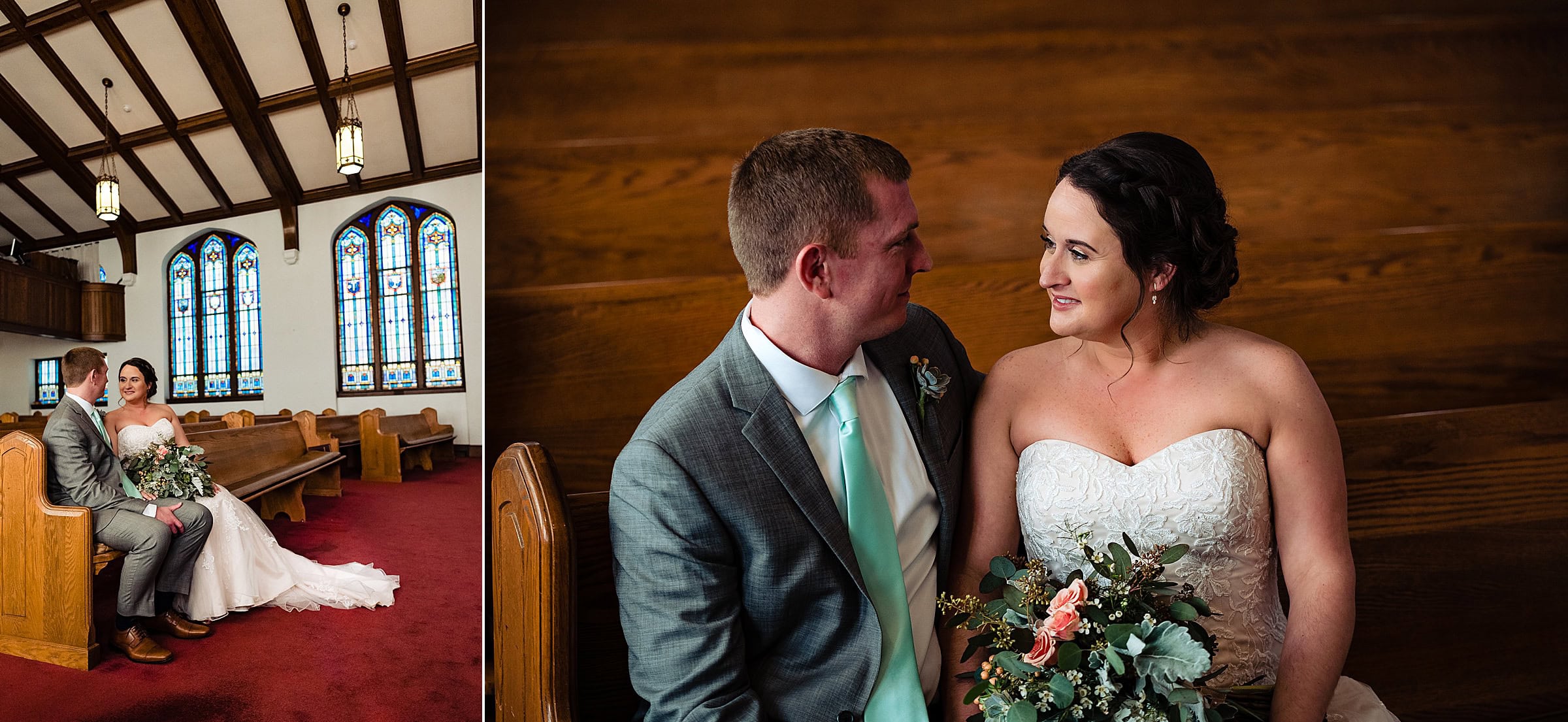 First Baptist Church Mebane wedding portraits