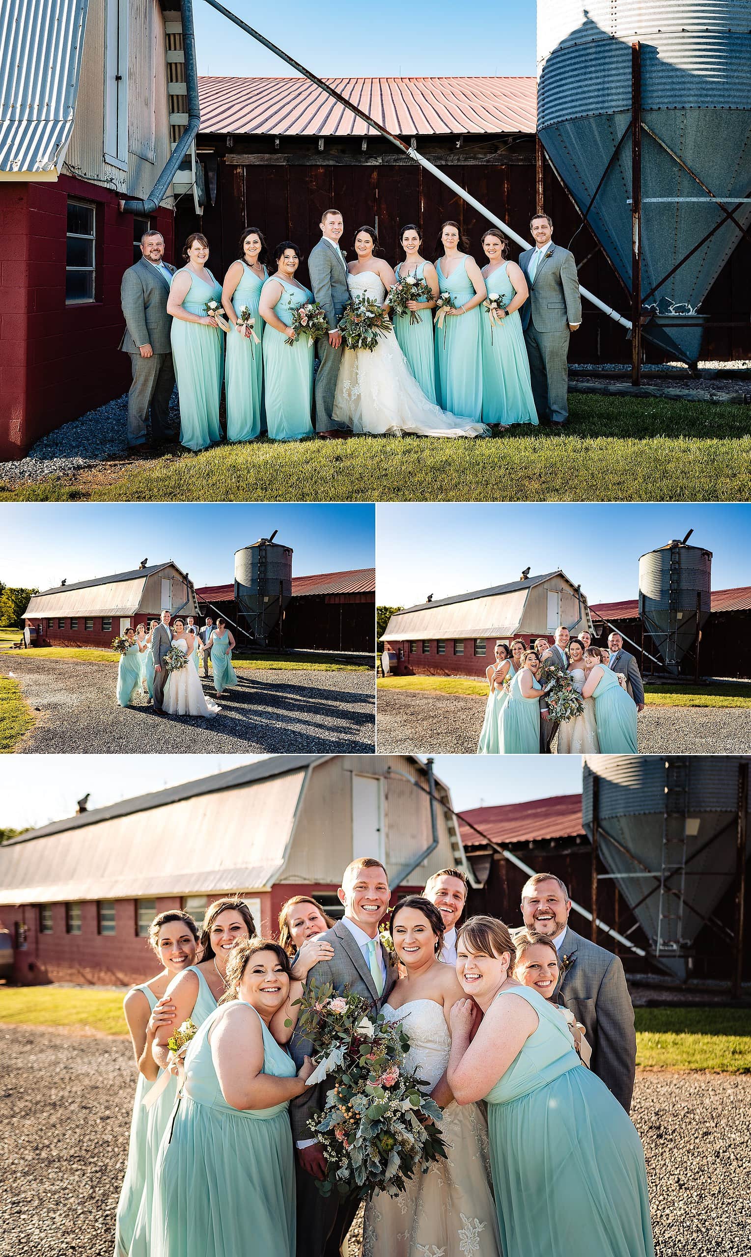 Barn at Lloyd's Dairy - wedding party