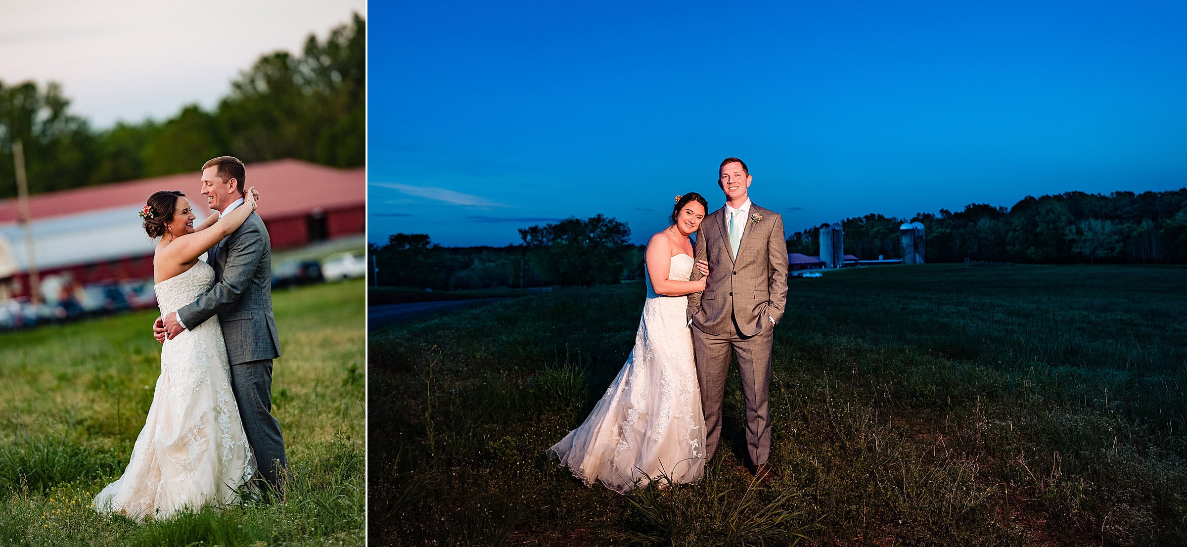 Barn at Lloyd's Dairy wedding portraits