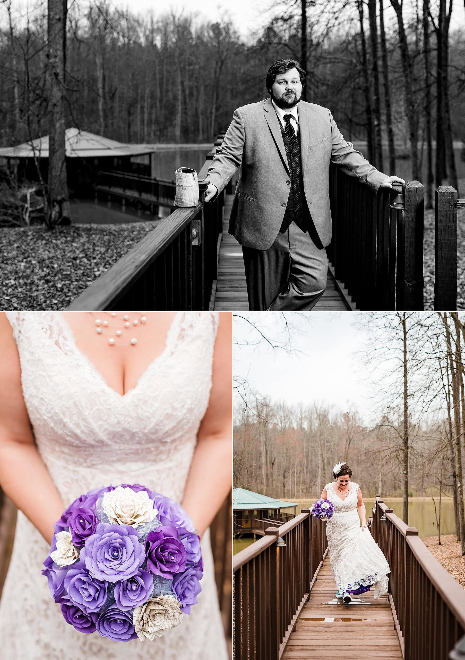 Barn at Valhalla Wedding - paper bouquet