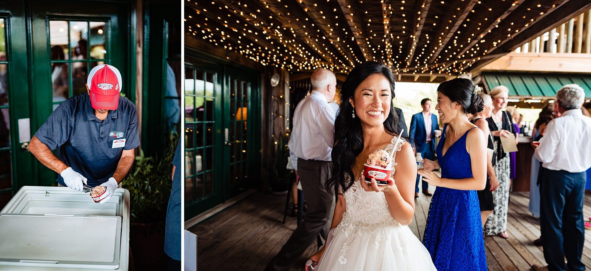 Ice Cream at wedding reception
