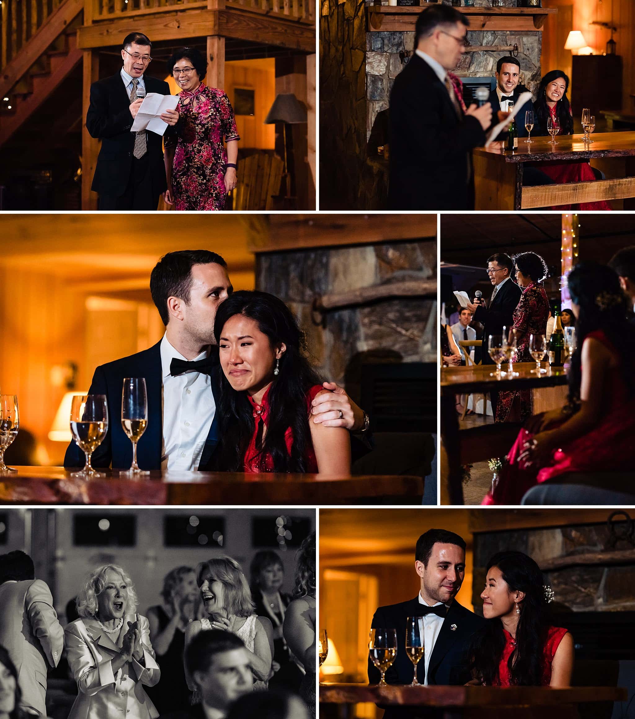 Barn at Woodlake Meadows, Chinese Fusion wedding, emotional wedding toasts