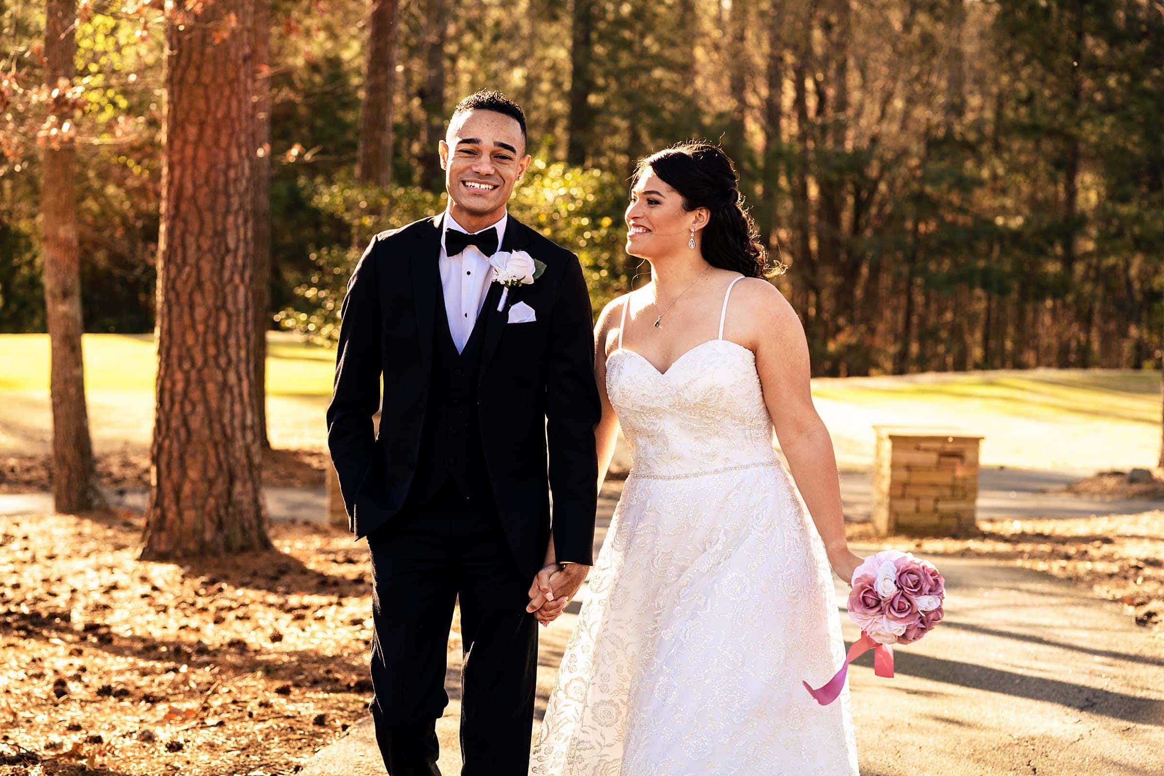 Couple's portraits at Brier Creek Country Club | photos by Kivus & Camera